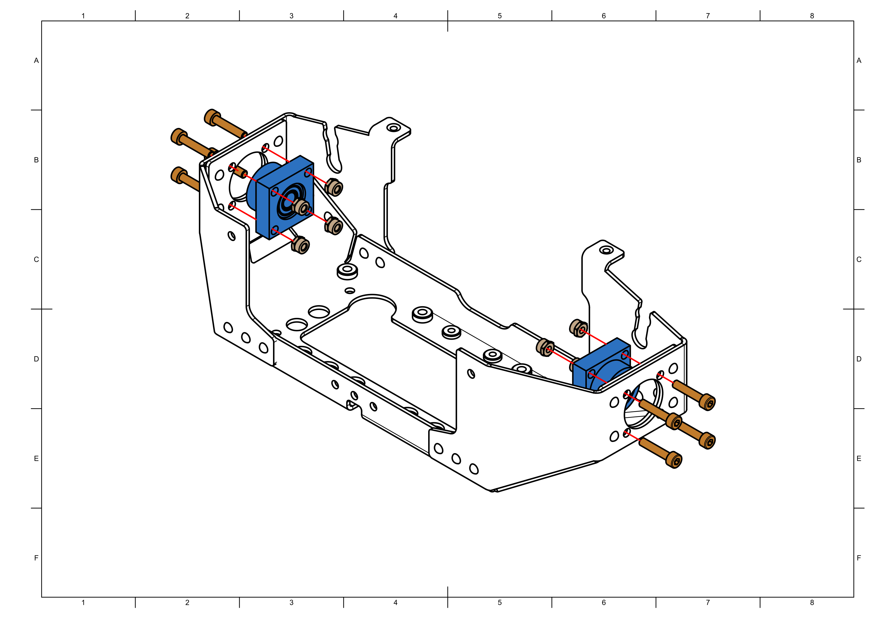 Assembly bearing support